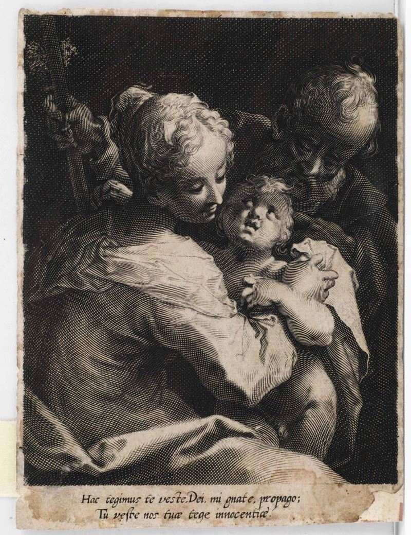 Maestro del secolo XVII Sacra famiglia  - Auction Rare Books - Cambi Casa d'Aste