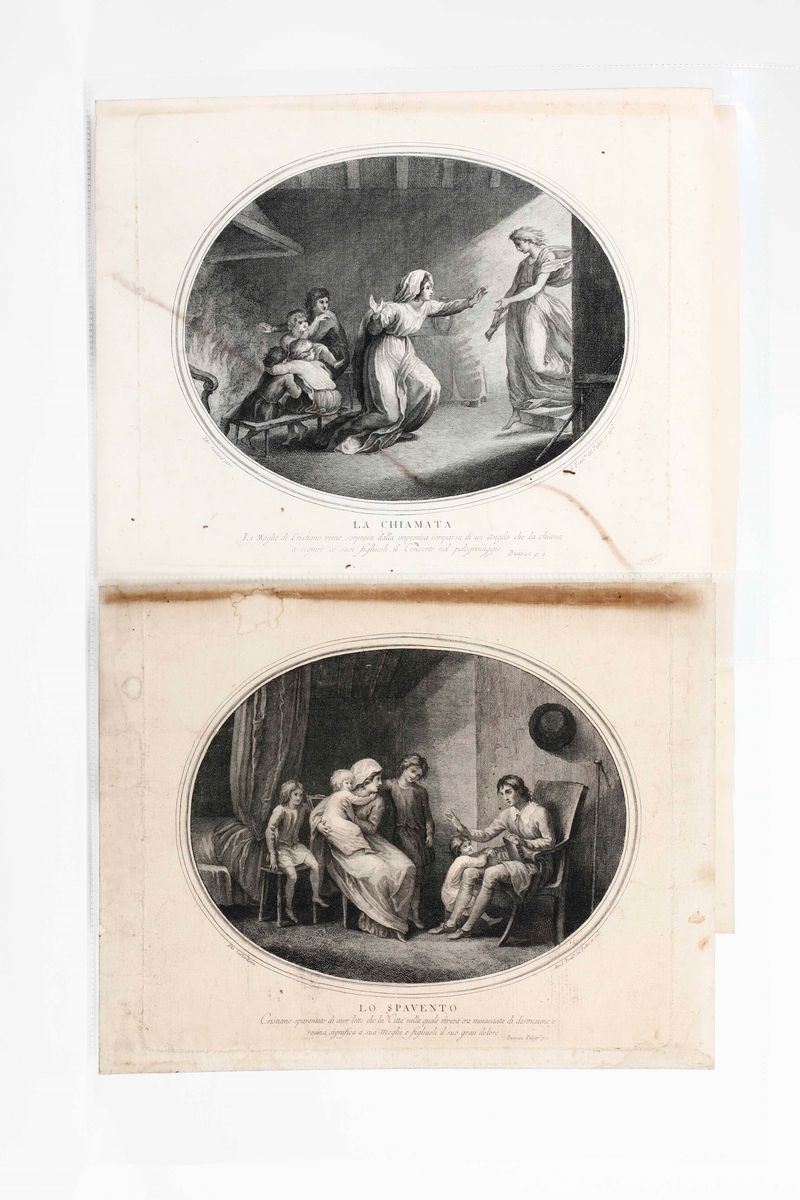 Due incisioni, Thomas Stothard (1755-1834) La chiamata, Lo spavento  - Asta Antiquariato | Cambi Time - Cambi Casa d'Aste