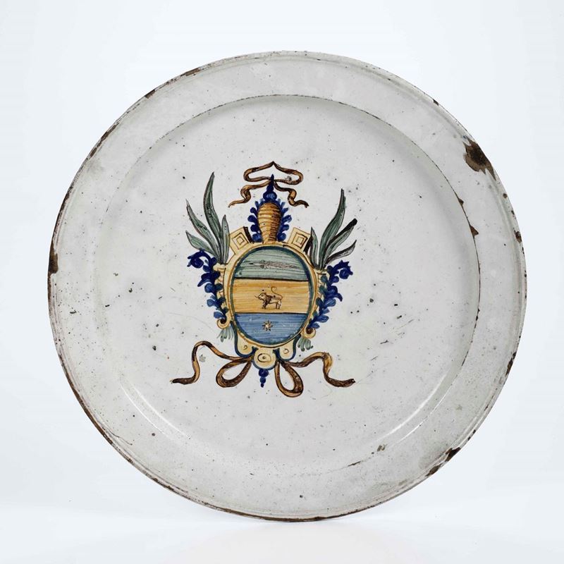 Grande piatto Italia centrale, XIX - XX secolo  - Auction Ceramics | Cambi Time - Cambi Casa d'Aste