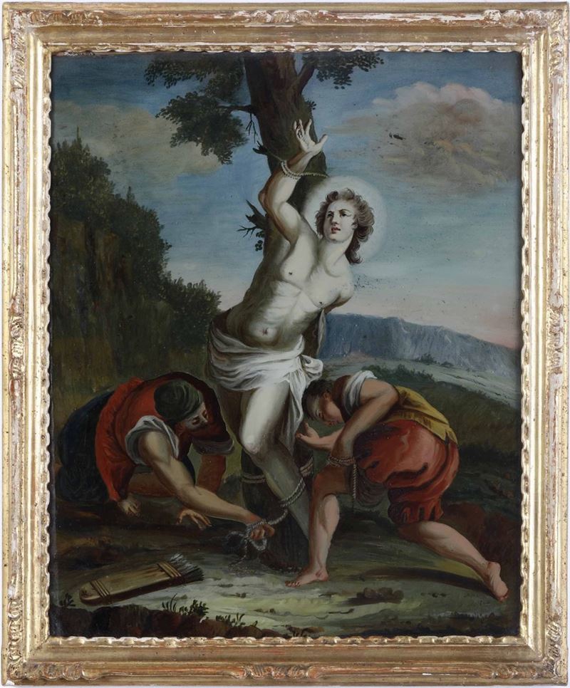 Scuola veneta del XVIII secolo Supplizio di San Sebastiano  - Auction Old Master Paintings | Time Auction - Cambi Casa d'Aste