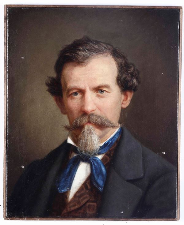 Achille Astolfi (Padova 1823-1900) Ritratto virile