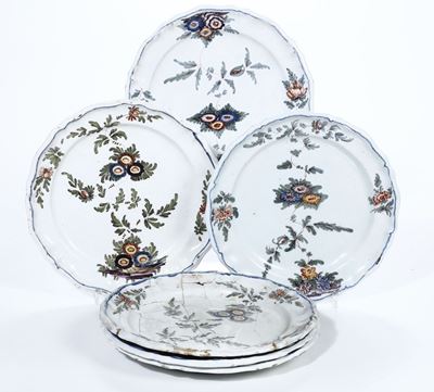 Sei Piatti Nove, Manifattura Antonibon, 1760-1770 Circa