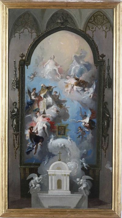 Joseph II Winterhalter (1743-1809)L'apoteosi di Sant'agostino