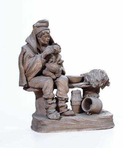 Giacomo Vaccaro (1847 - 1931)popolano con Bambino