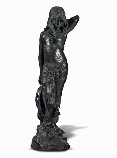 Enrico Astorri (1858-1921)giovane Gitana con Tamburello