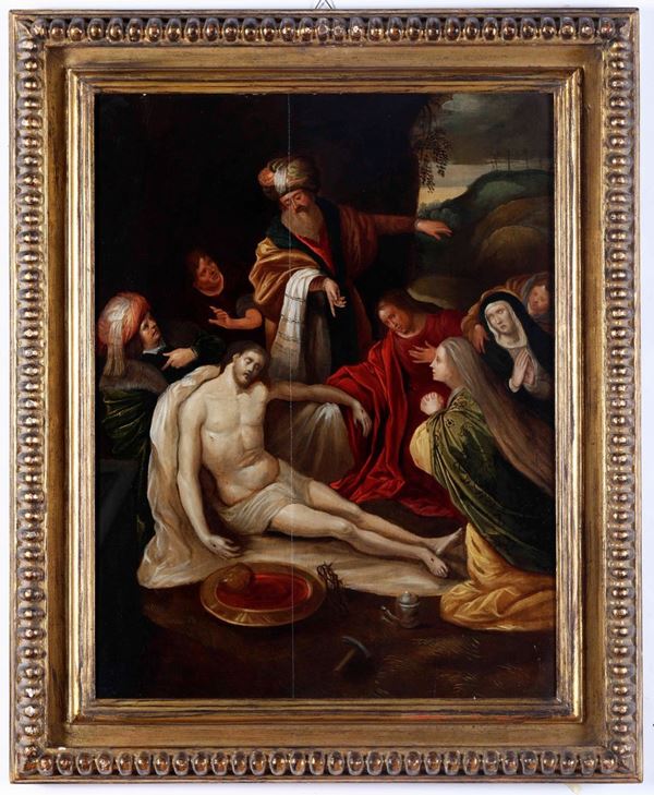 Frans Francken II (Anversa 1581-1642), seguace di Deposizione