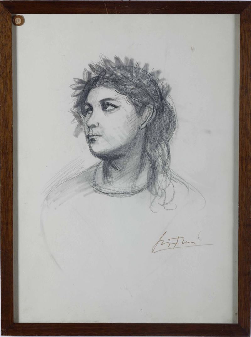 Achille Funi (1890-1972) Ritratto di donna  - Asta Dipinti del XIX-XX Secolo | Cambi Time - Cambi Casa d'Aste