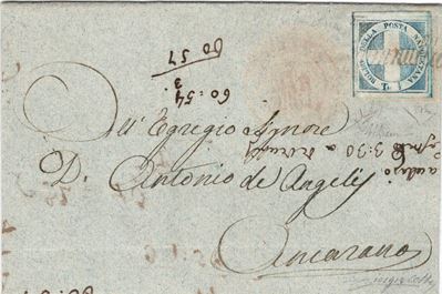 Circolare da Teramo per Arcarano del Febbraio 1861