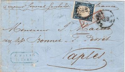Lettera da Genova per Napoli del 27 Dicembre 1860