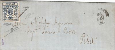 Lettera da Piacenza per Pisa del 28 Giugno 1859