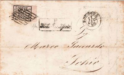 Lettera da Bologna per Schio Dell’11 Giugno 1859