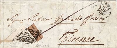 Lettera da Bologna per Firenze del 14 Luglio 1859
