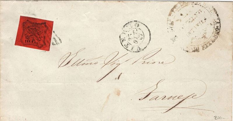 Lettera da Viterbo per Firenze del 23 ottobre 1867  - Asta Storia Postale del Risorgimento - Cambi Casa d'Aste