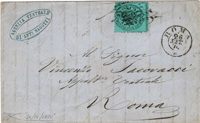 Lettera da Roma per Città