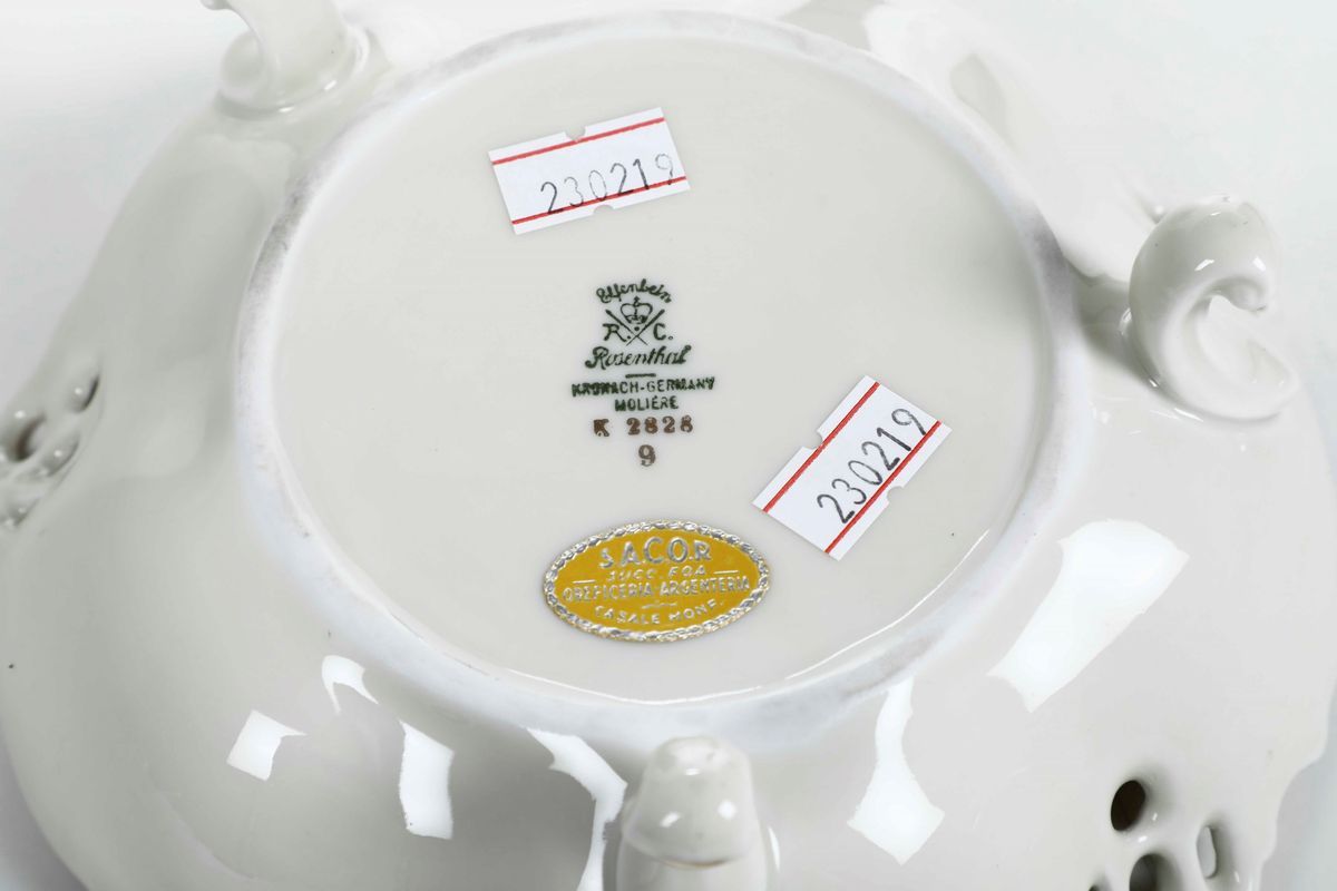 Vaso con Coperchio Detto Potiche Germania, Baviera, Manifattura Rosenthal, Circa Metà del XX Seco...
