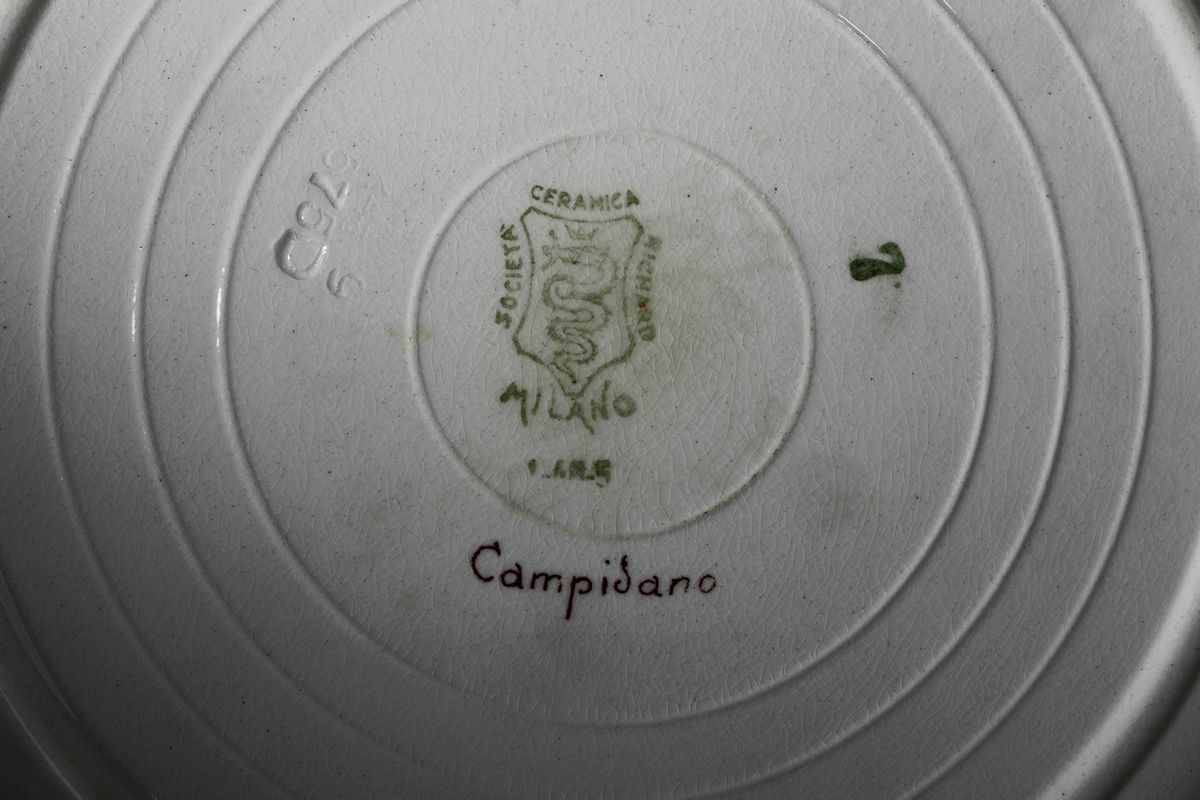 Servizio da Tavola “interni delle Cucine Regionali Italiane” Milano, Società Ceramica Richard San...