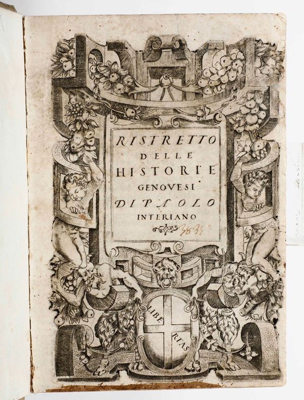 Interiano,Paolo Ristretto delle historie genovesi..Lucca,Busdrago,1551