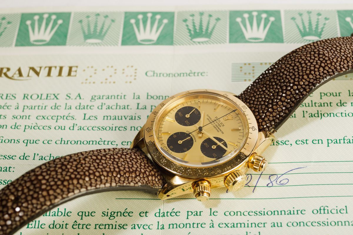 Rolex - Oyster Superlative Chronometer Cosmograph, Ref 6265/8 Daytona in Oro 18k, 1986, Raro Esem...