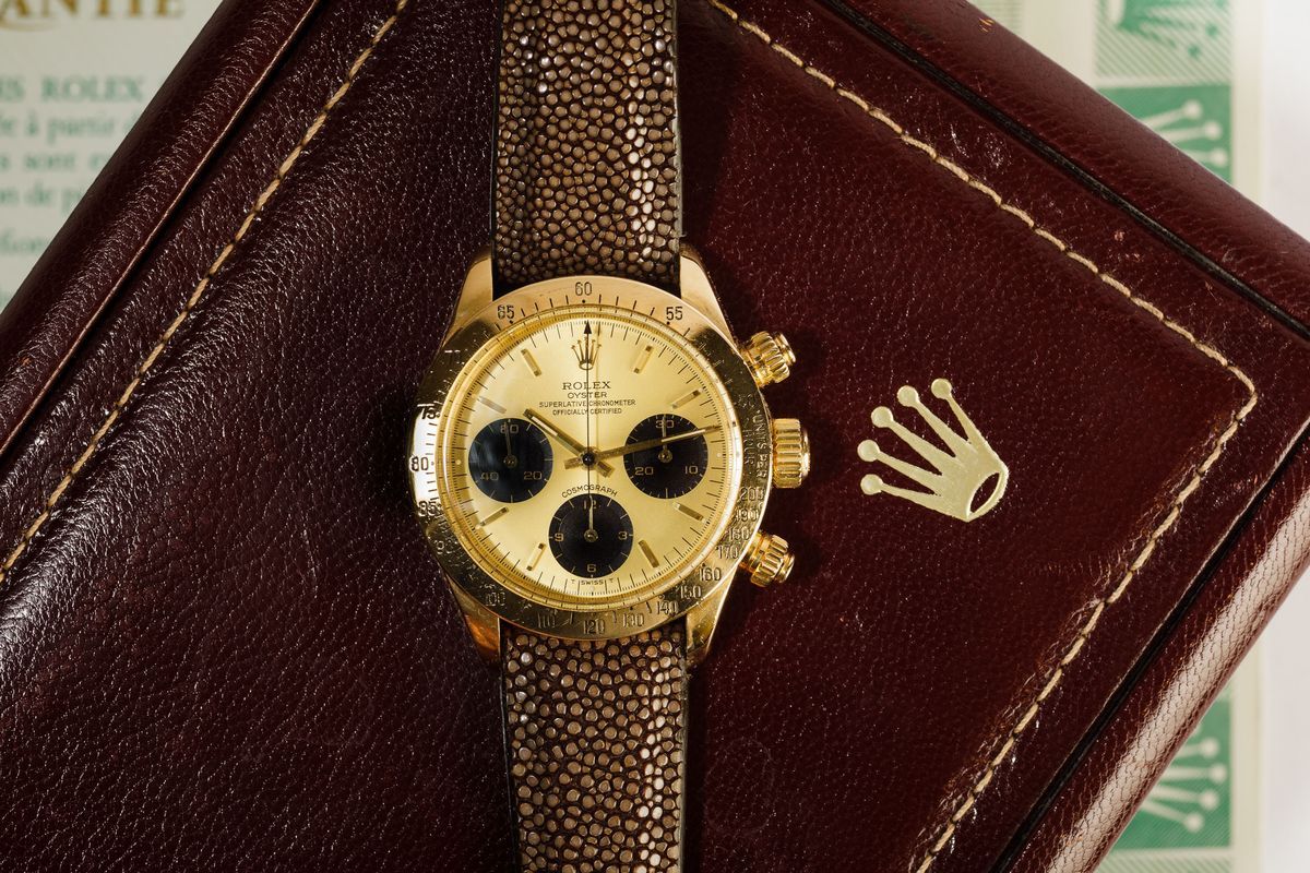 Rolex - Oyster Superlative Chronometer Cosmograph, Ref 6265/8 Daytona in Oro 18k, 1986, Raro Esem...