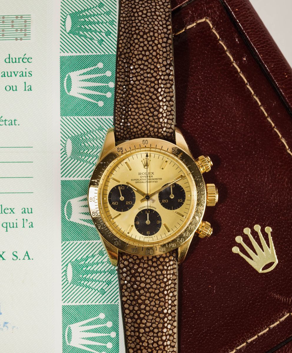 Rolex - Oyster Superlative Chronometer Cosmograph, Ref 6265/8 Daytona in Oro 18k, 1986, Raro Esem...