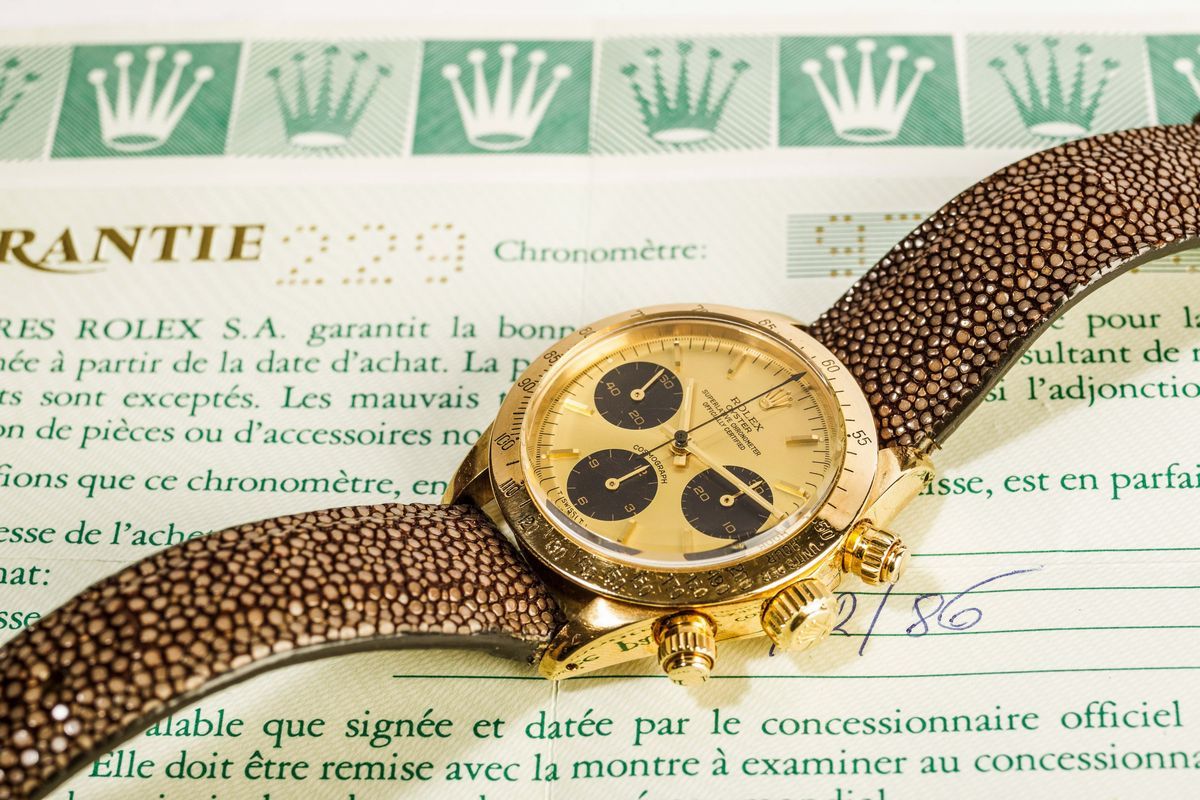 Rolex - Oyster Superlative Chronometer Cosmograph, Ref 6265/8 Daytona in Oro 18k, 1986, Raro Esem...