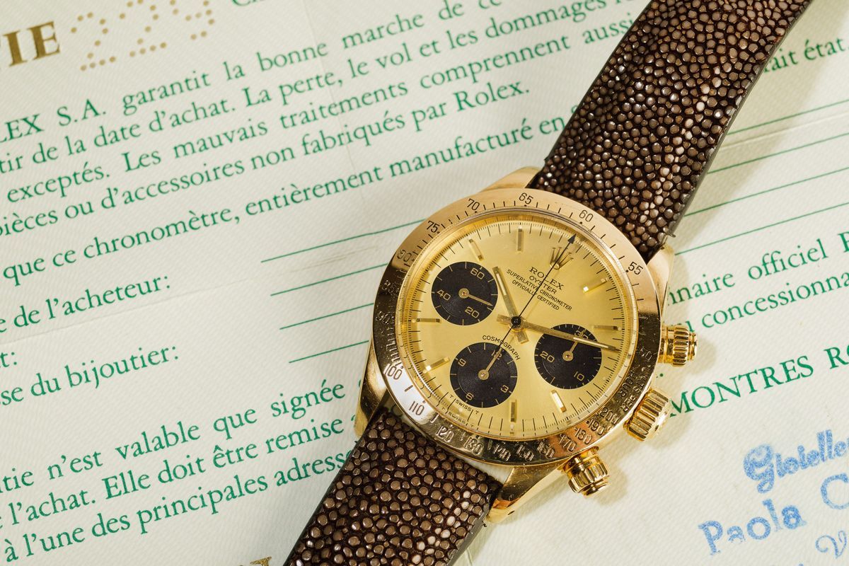 Rolex - Oyster Superlative Chronometer Cosmograph, Ref 6265/8 Daytona in Oro 18k, 1986, Raro Esem...
