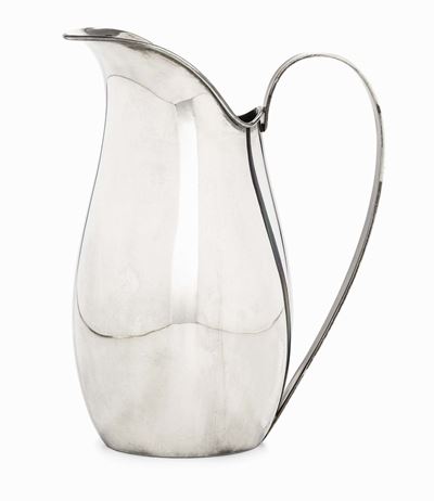 Brocca in Argento. Argenteria Italiana del XX Secolo. Argentiere Ricci & C. per Calderoni Gioiell...