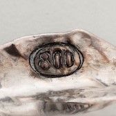 Centrotavola a Foglia in Argento. Argenteria Italiana del XX Secolo