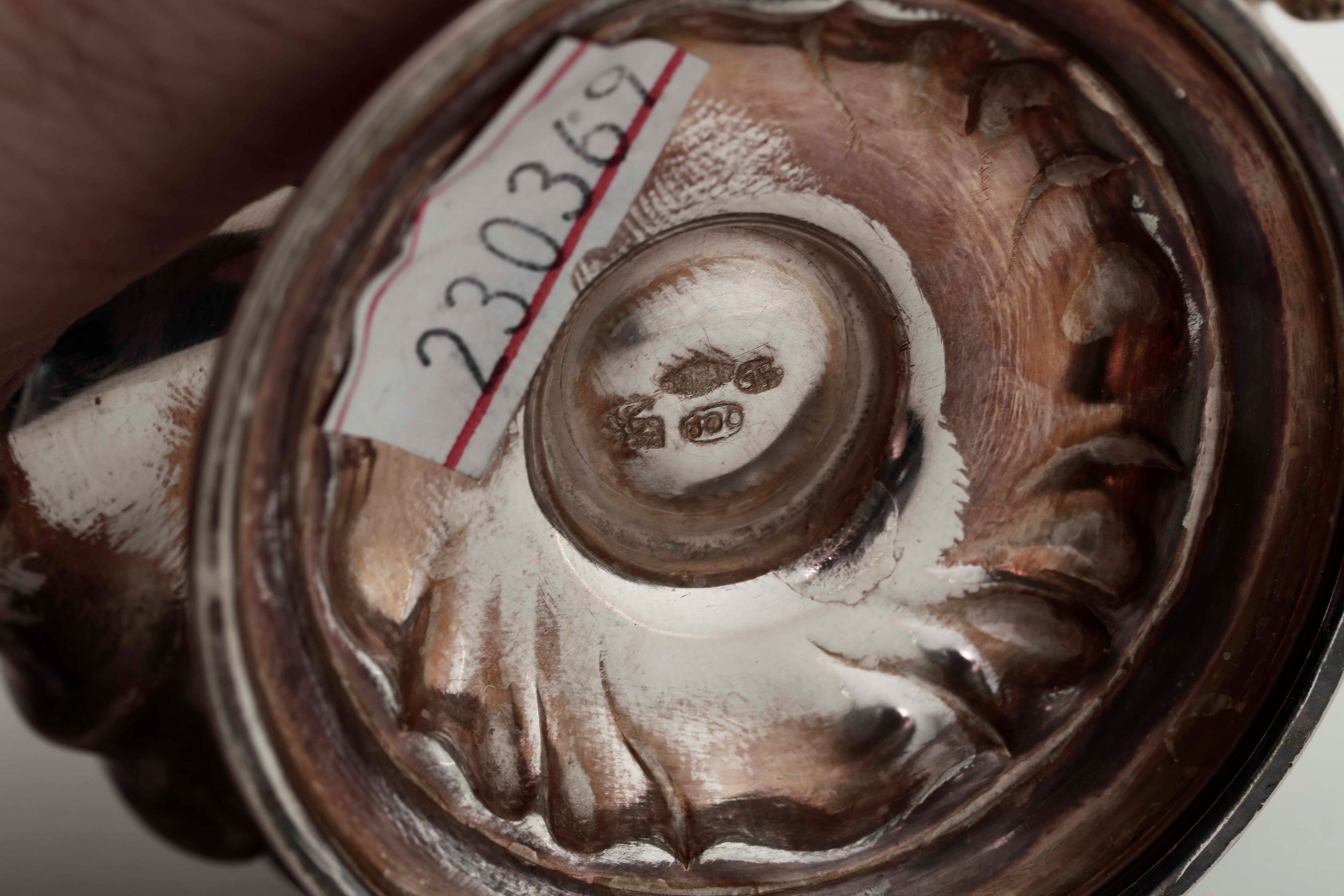 Servizio da Caffè in Argento. Argenteria Italiana del XX Secolo. Bolli Dell'argentiere Consunti e...