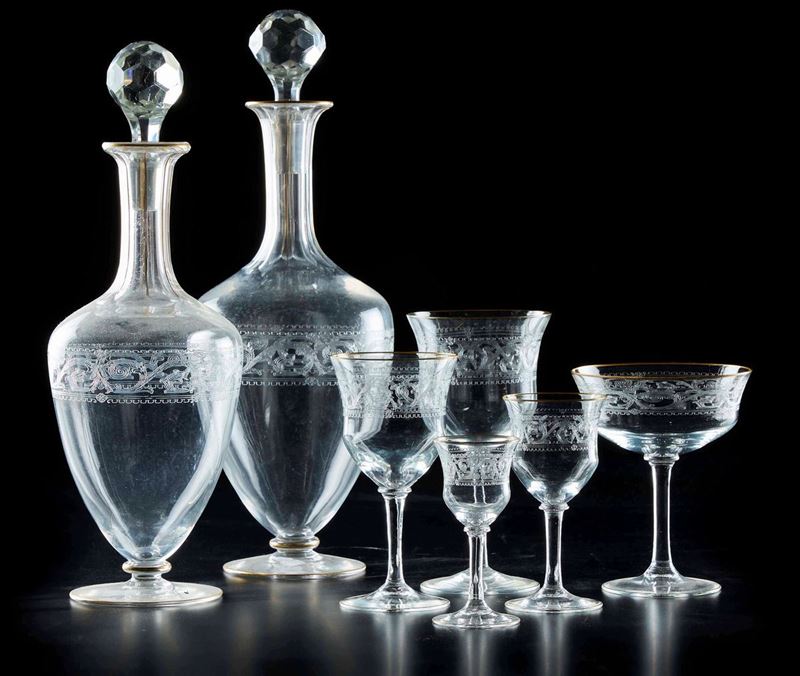 Servizio di calici, XX secolo  - Auction tableware | Cambi Time - I - Cambi Casa d'Aste