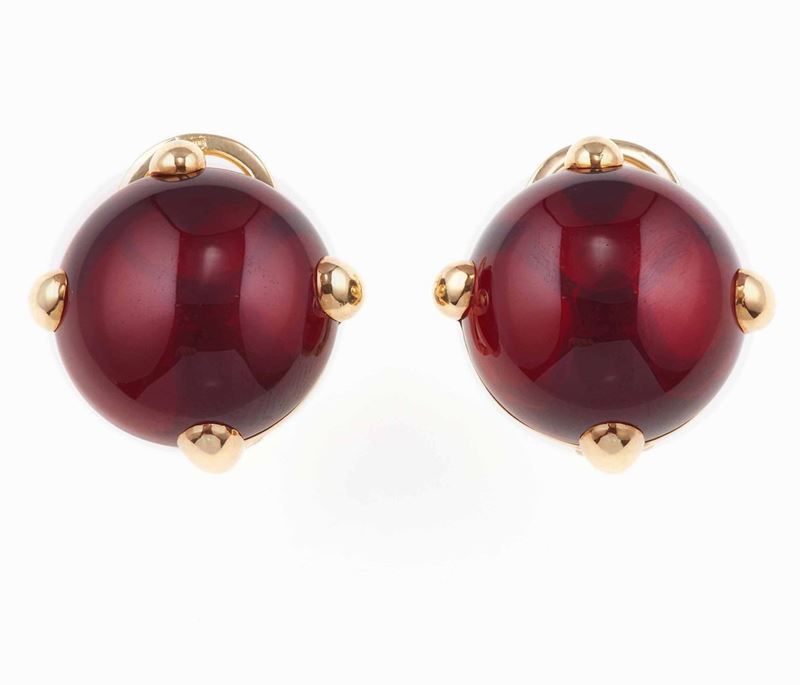 Pair of tourmaline and gold earrings. Signed Pomellato  - Auction Summer Jewels | Cambi Time - Cambi Casa d'Aste