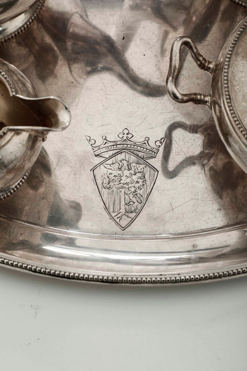 Servizio da Tè e Caffè in Argento. Argenteria Artistica Italiana del XX Secolo