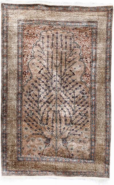 Tappeto Anatolia Inizio XX Secolo, in Seta