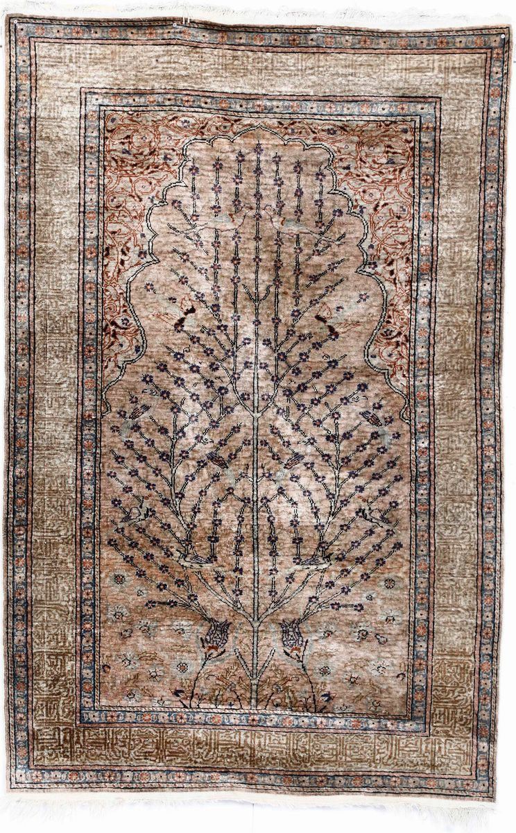 Tappeto Anatolia inizio XX secolo, in seta  - Auction Carpets | Cambi Time - Cambi Casa d'Aste