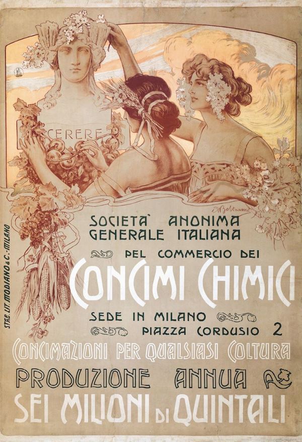 Achille Beltrame (1871-1945) SOCIETA  ANONIMA GENERALE ITALIANA&  CONCIMI CHIMICI, SEDE IN MILANO&