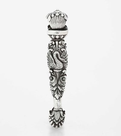 Pinze da Zucchero in Argento con Cigni. Vienna 1840