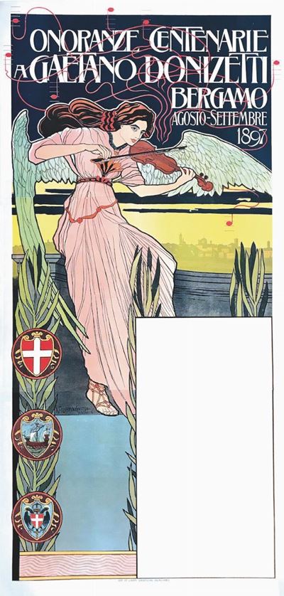 Achille Filippini Fantoni (1868-1910)onoranze Centenarie a Gaetano Donizetti