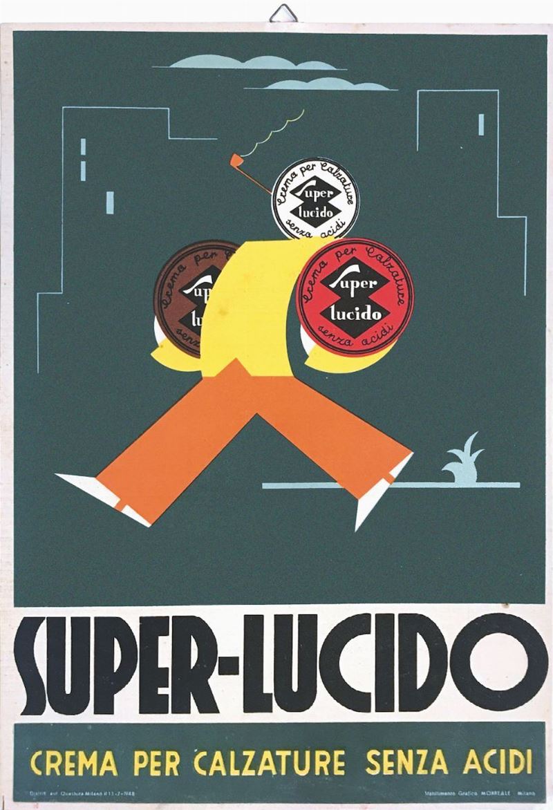 Anonimo SUPER LUCIDO, CREMA PER CALZATURE SENZA ACIDI  - Auction Posters - Cambi Casa d'Aste