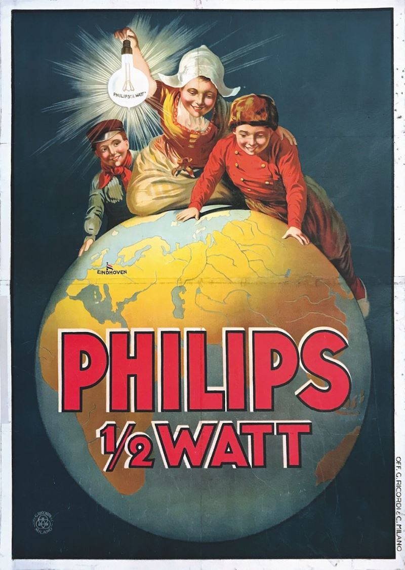 Anonimo PHILIPS ½ WATT  - Auction Vintage Posters - Cambi Casa d'Aste