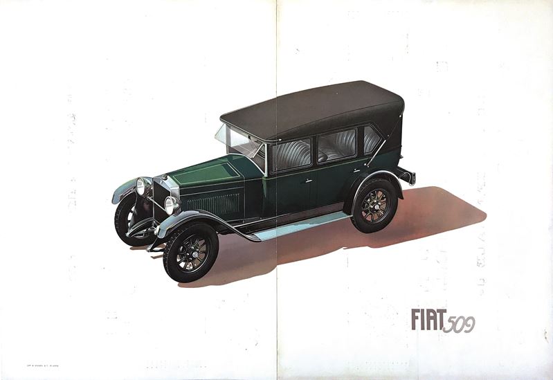 Anonimo FIAT 509  - Auction Posters - Cambi Casa d'Aste