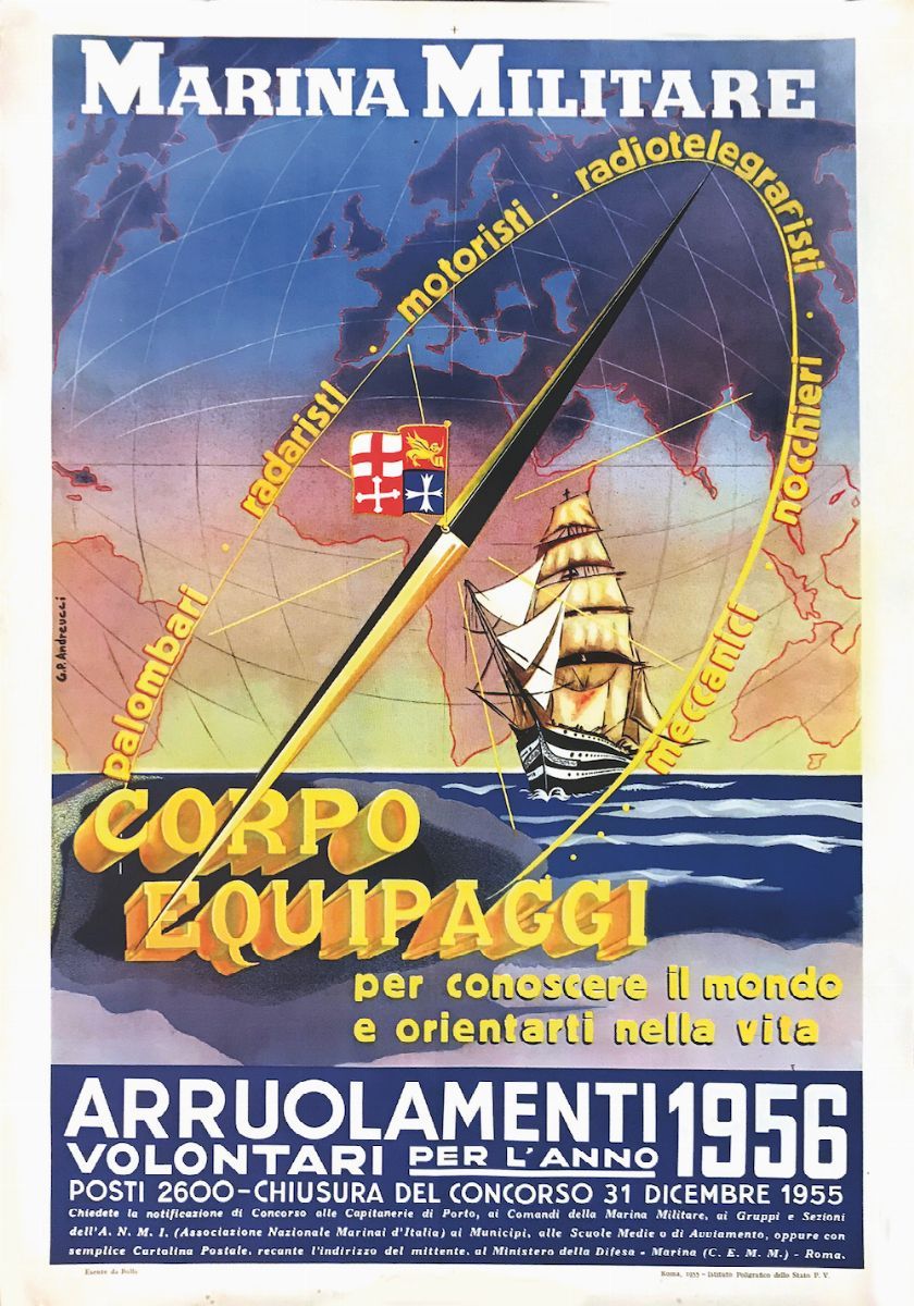 Rodolfo Caudano / G.p. Andreucciaccademia Navale / Marina Militare, Concorso Allievi Ufficiali / ...