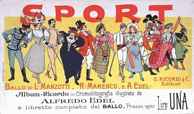Alfredo Edel (1856-1912)sport / Ballo di L.manzotti, R.marenco e A.edel / Album Ricordo