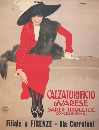 Leopoldo Metlicovitz (1868-1942)calzaturificio di Varese