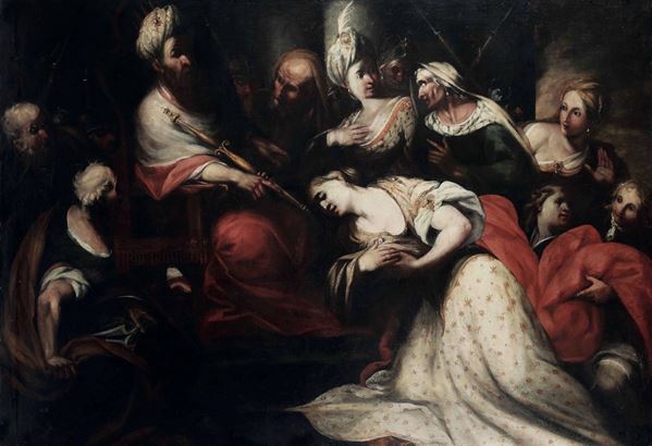 Valerio Castello (Genova 1624-1659), cerchia di Re Salomone e la regina di Saba