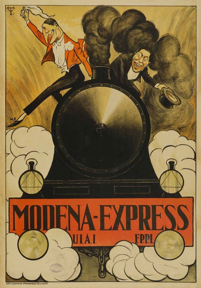 Umberto Tirelli (1871-1954) MODENA EXPRESS  - Auction Vintage Posters - Cambi Casa d'Aste