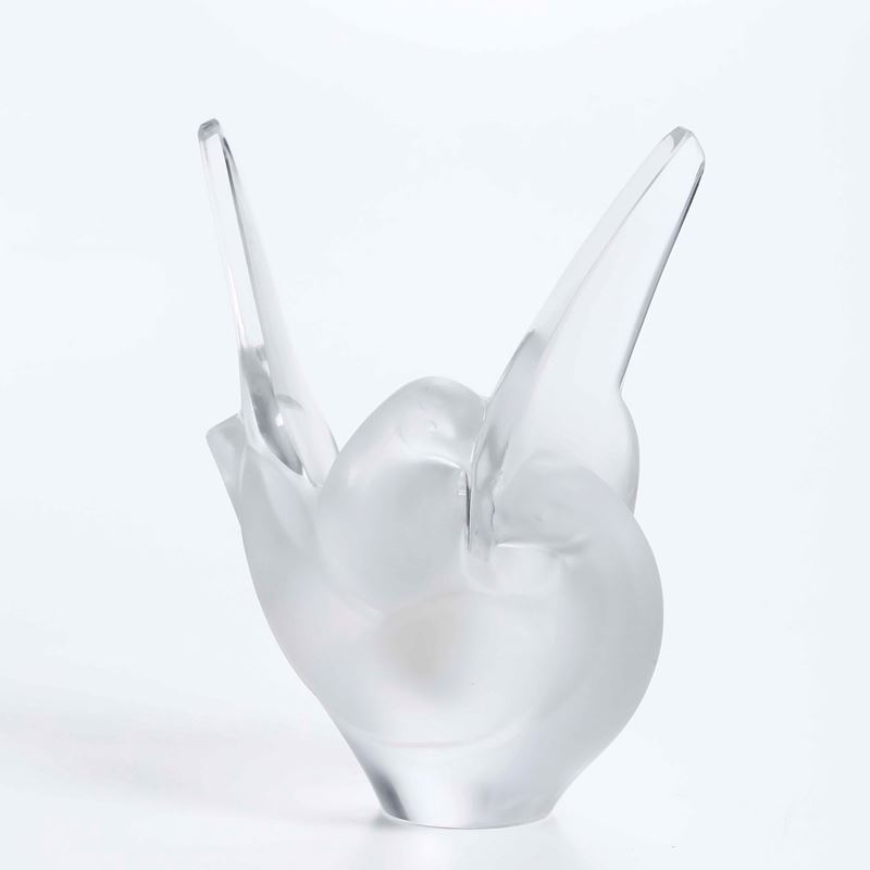 Vaso porta fiori in cristallo Lalique  - Asta Antiquariato Aprile | Cambi Time - Cambi Casa d'Aste