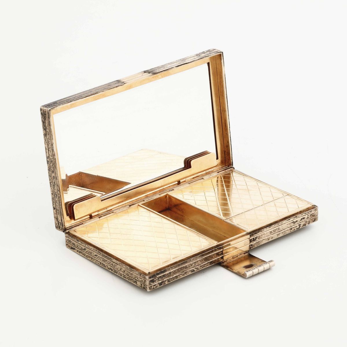 Trousse Argento Fuso, Cesellato e Dorato Oreficeria Italiana della Prima Metã del XX Secolo (appa...