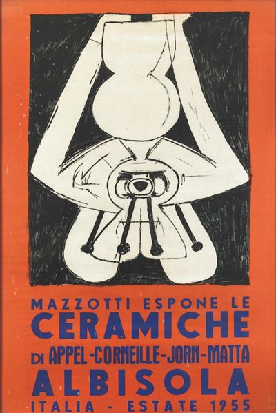 Roberto Matta (1911-2002)mazzotti Espone le Ceramiche di Appel  Corneille  Jorn  Matta& Albiso...