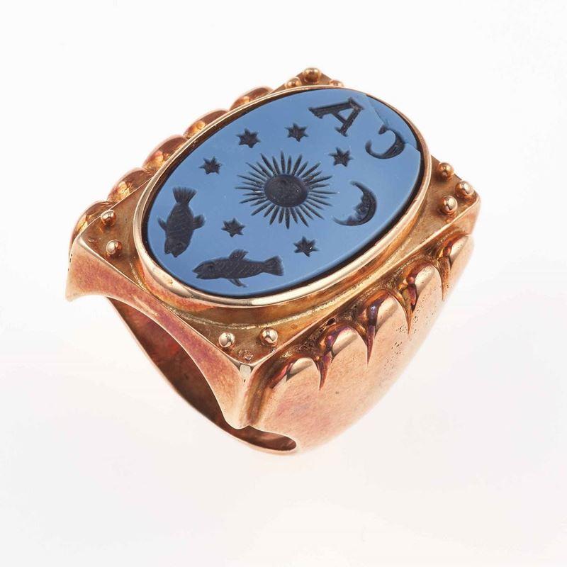 Gold seal ring  - Auction Fine Jewels - Cambi Casa d'Aste