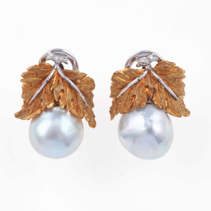 Buccellati. Orecchini con perle  - Auction Fine Jewels - III - Cambi Casa d'Aste